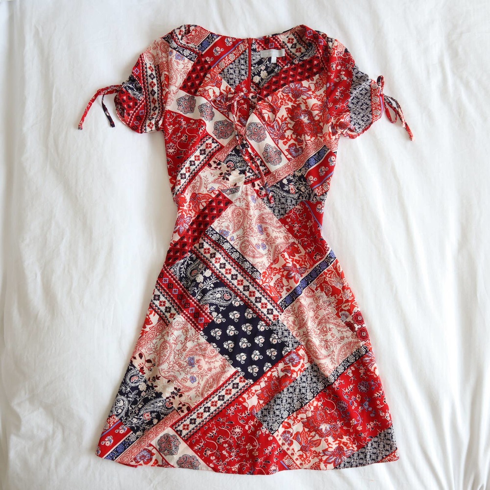 Red Herring Scarf Tea Dress 10